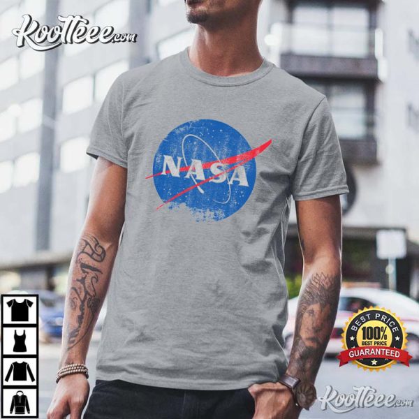 Nasa Logo Distressed Space T-Shirt