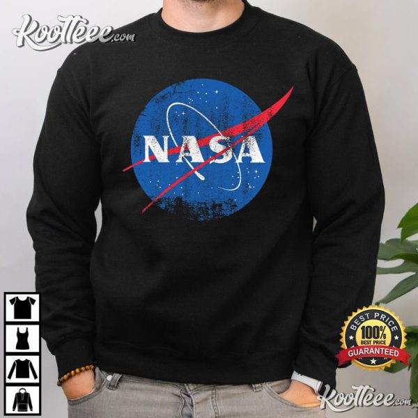 Nasa Logo Distressed Space T-Shirt