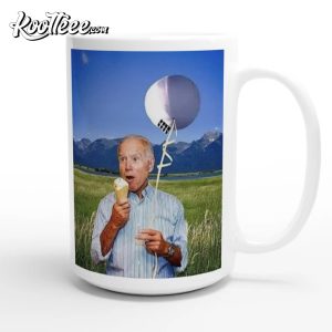 President Joe Biden Holding A Giant Chinese Weather Balloon Mug President Joe Biden Holding A Giant Chinese Weather Balloon Mug 4