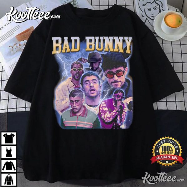 Bad Bunny Retro Vintage 90s Music Fans Gift T-Shirt