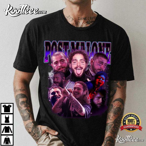 Rapper Post Malone Vintage 90s Gift For Fans T-Shirt