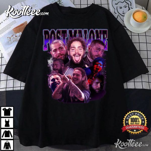 Rapper Post Malone Vintage 90s Gift For Fans T-Shirt