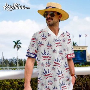 America Marijuana Leaf Summer Vibe Hawaiian Shirt