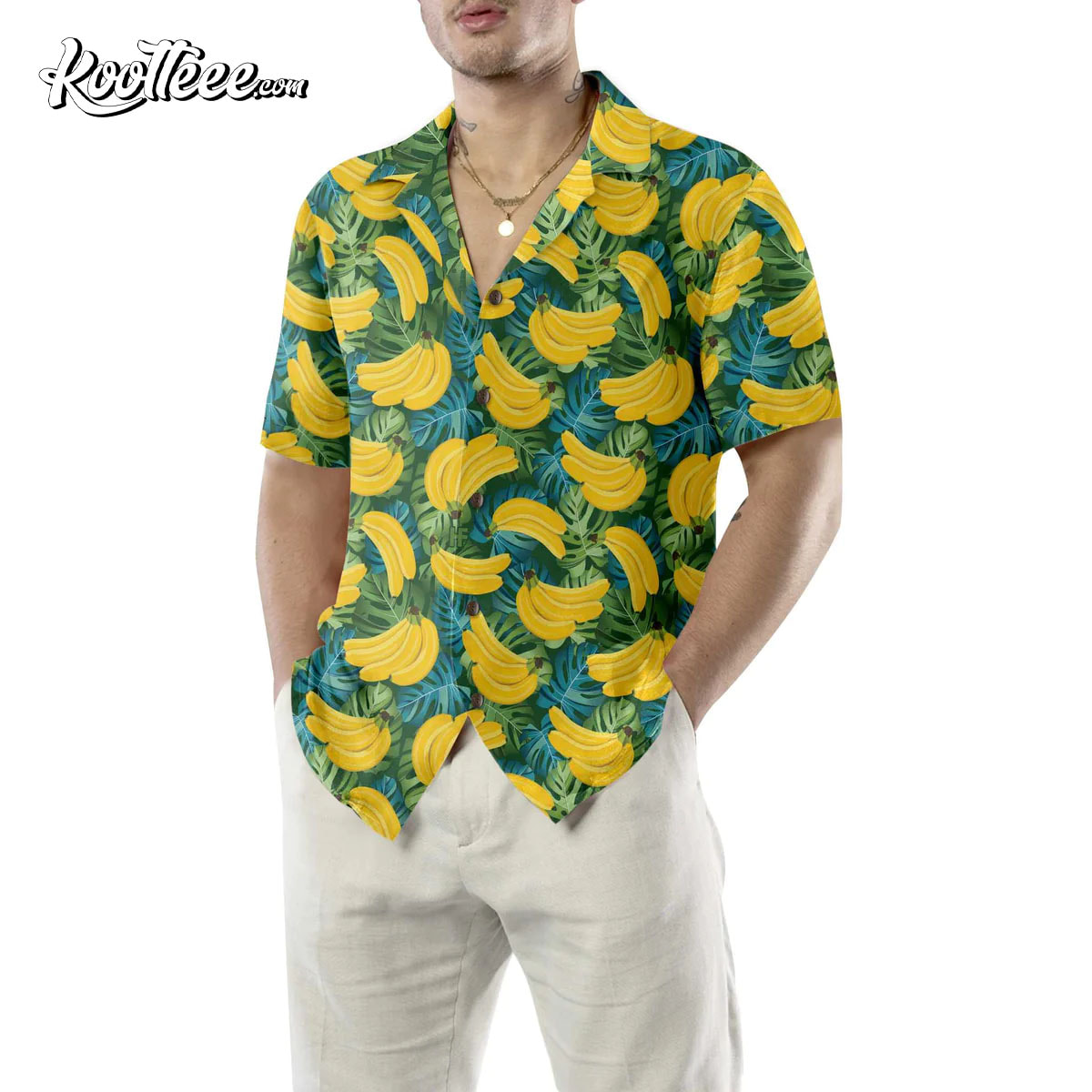 Banana Tropical Pattern Funny Hawaiian Shirt