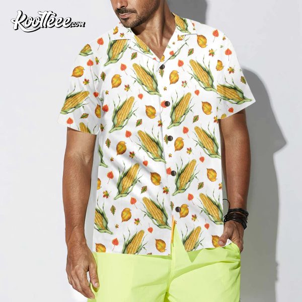 Corns And Leaves Corn On The Cob Hawaiian Shirt