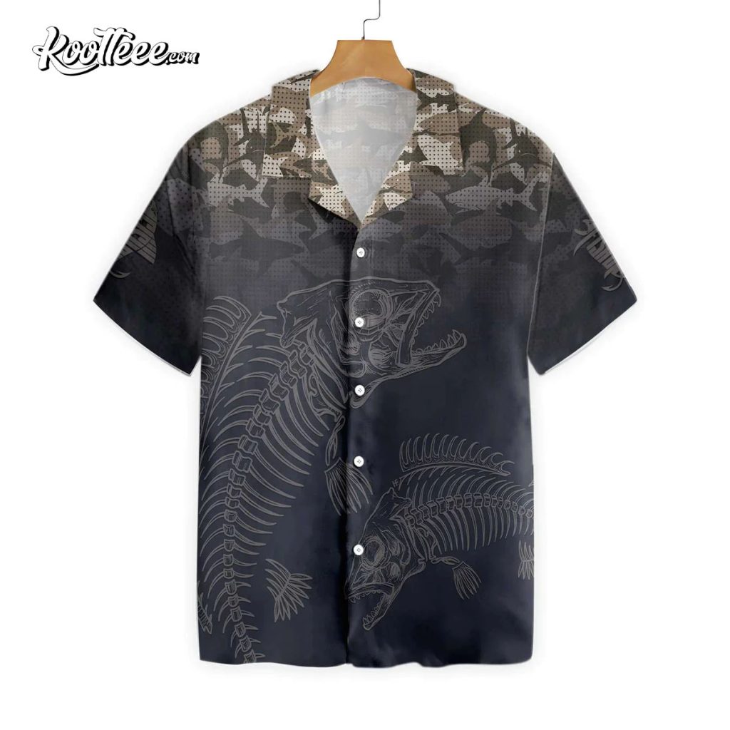 Fish Reaper Fish Skull Skeleton Hawaiian Shirt