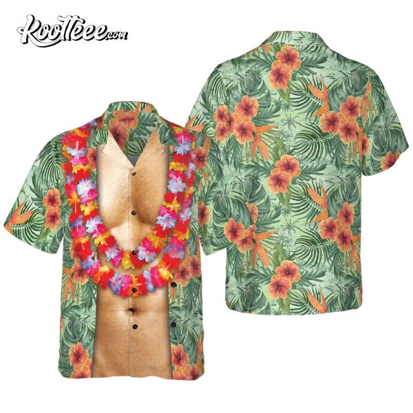 Funny Aloha Tropical Flowers Hawaiian Shirt