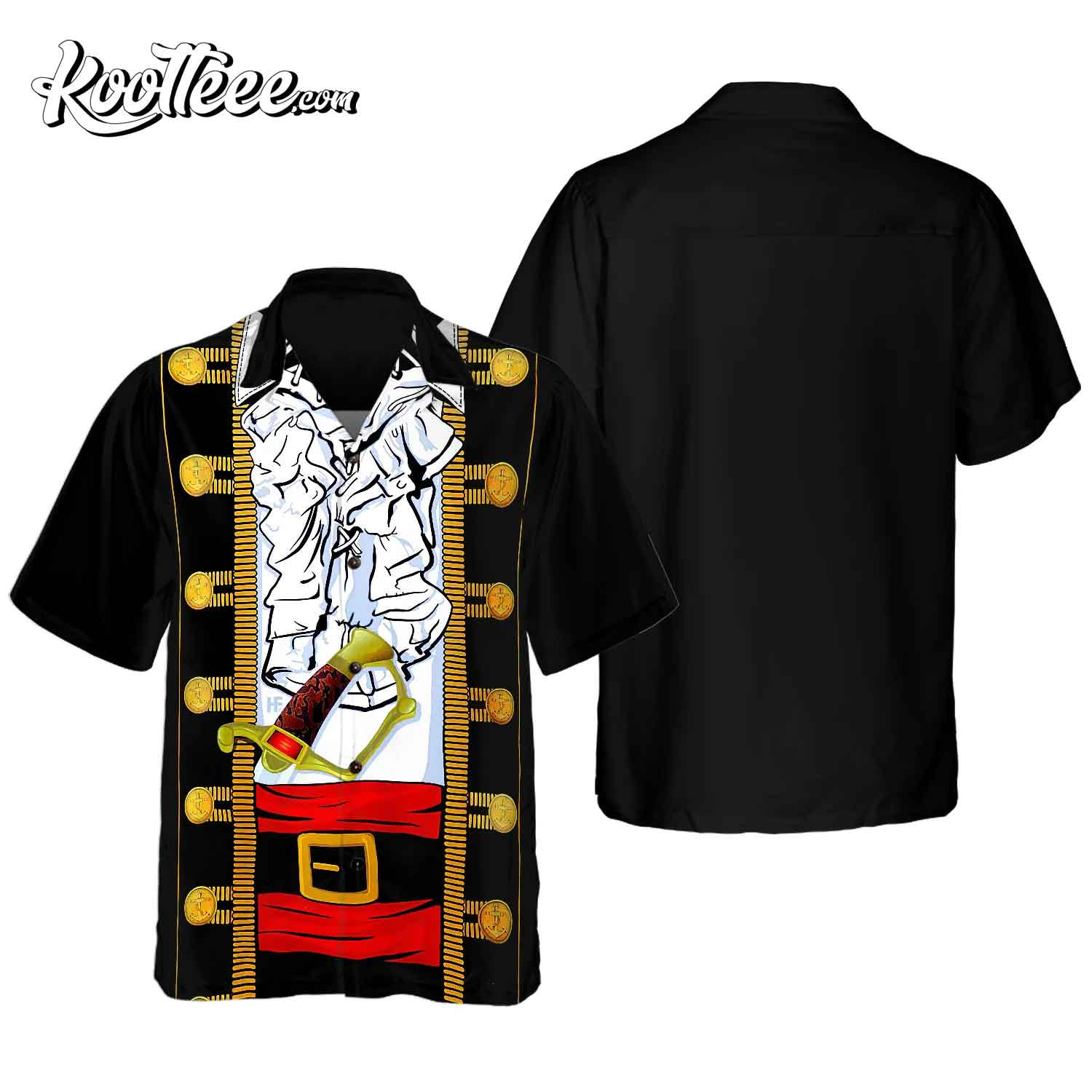 Pirate Costume Hawaiian Shirt, Cool Pirate Shirt For Adults