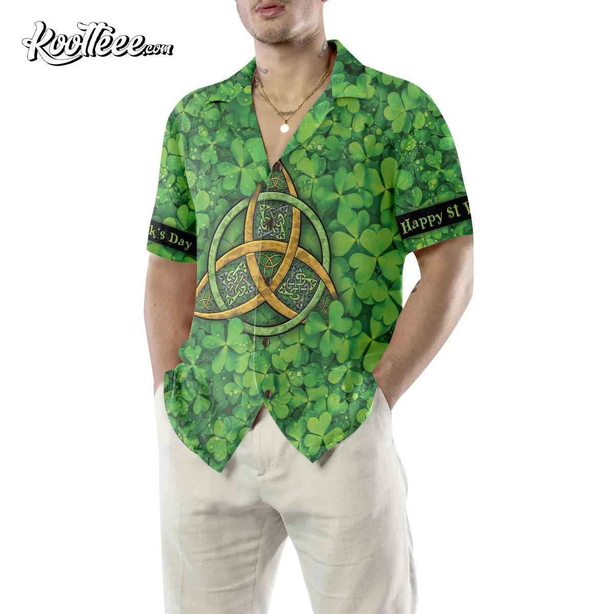 Cool Happy St Patrick's Day Gift Hawaiian Shirt