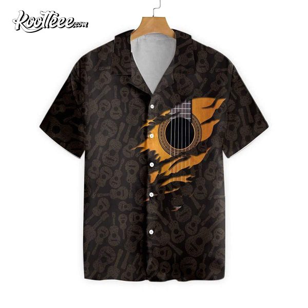 Guitar Brand Button Down Hawaiian Shirt