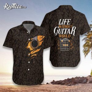 Guitar Brand Button Down Hawaiian Shirt
