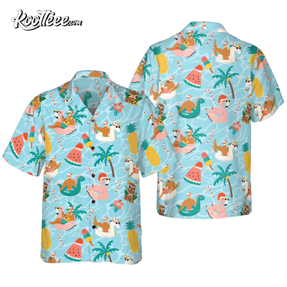 Louisville Cardinals Custom Name Tropical Beach Coconut Tree Hawaiian Shirt