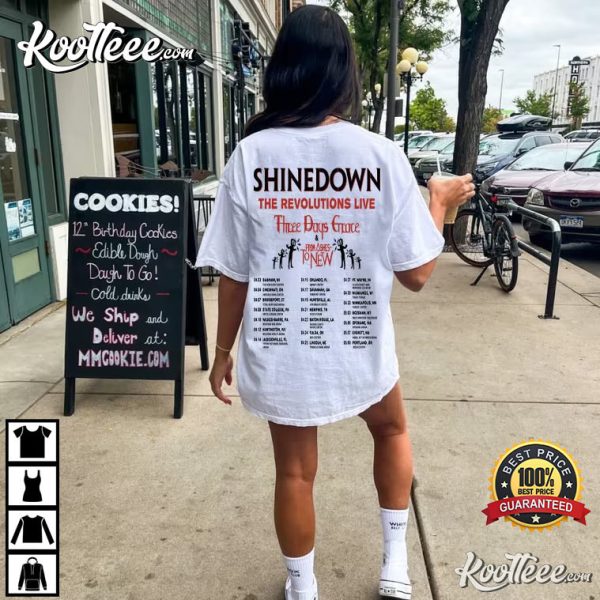 Shinedown Band The Revolutions Live 2023 T-Shirt