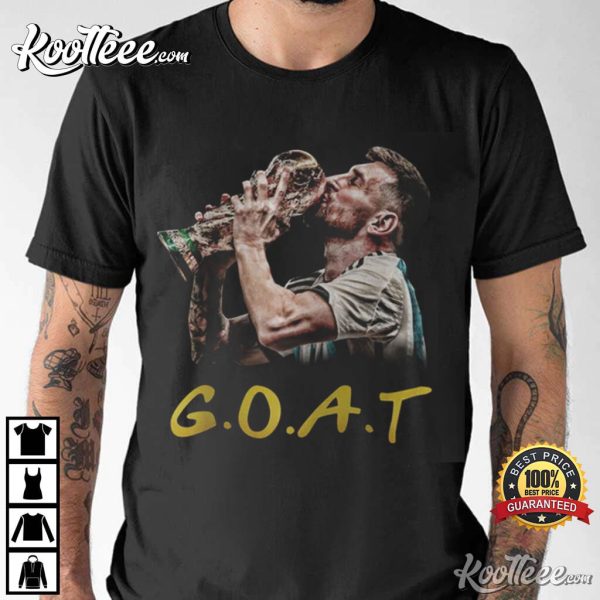 Lionel Messi GOAT King Of Football T-Shirt