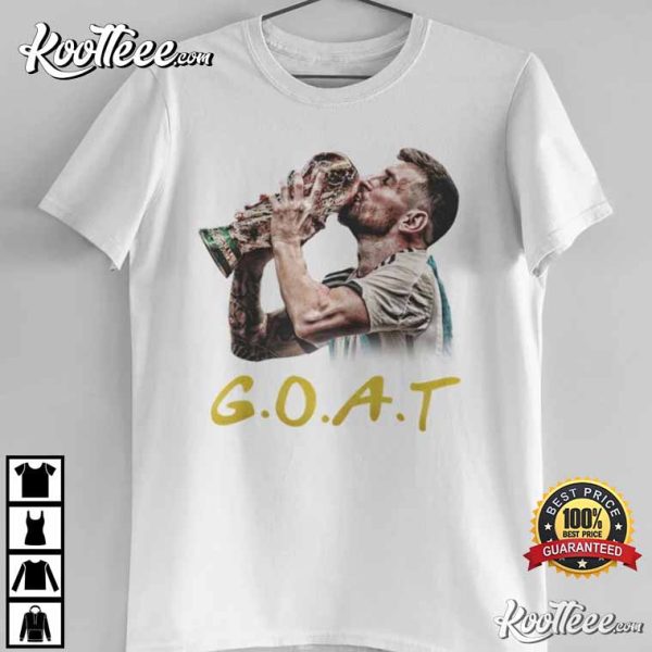 Lionel Messi GOAT King Of Football T-Shirt