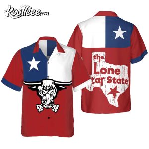 Texas Longhorns The Lone Star Texas Flag Hawaiian Shirt Texas Longhorns The Lone Star Texas Flag Hawaiian Shirt 1