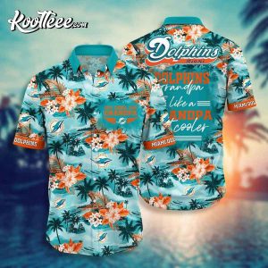 Miami Dolphins Beach Summer Vibes Hawaiian Shirt