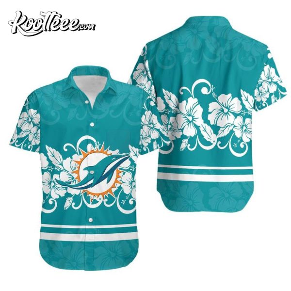 Miami Dolphins Hibiscus Flowers Limited Edition Summer Hawaiian Shirt