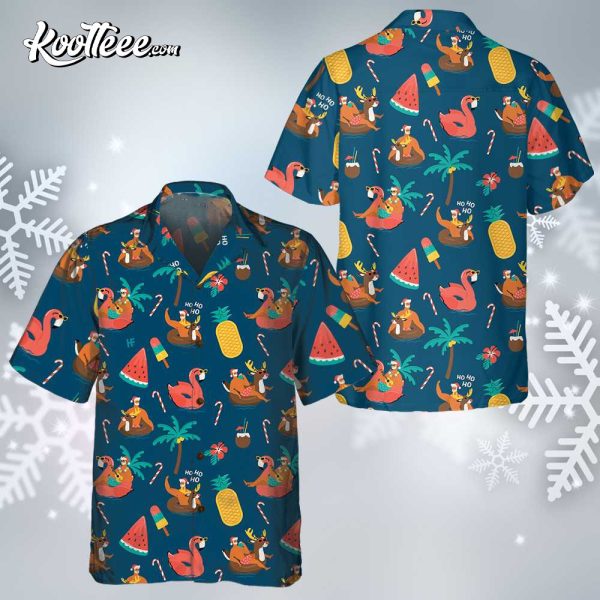Tropical Hot Christmas Funny Hawaiian Shirt