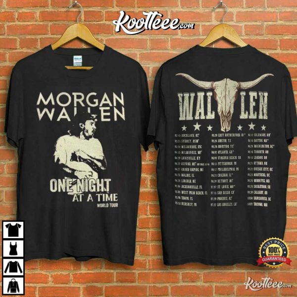 Morgan Wallen One Night At A Time 2023 World Tour T-Shirt