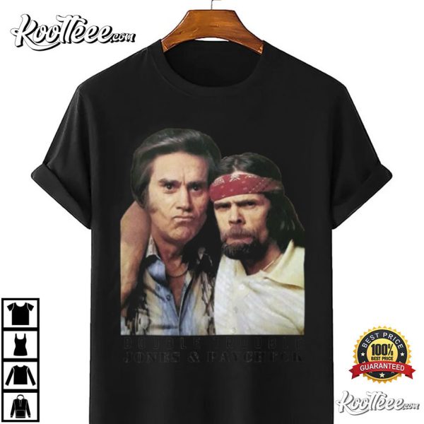 George Jones At Johnny Paycheck Double Troble T-Shirt