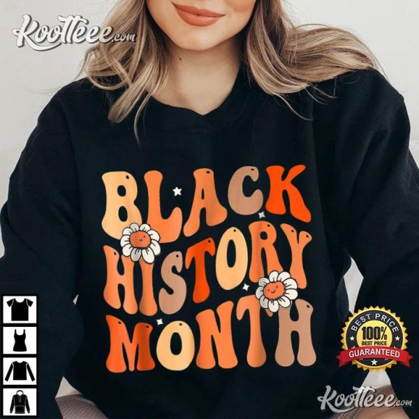 Groovy Black History Month African American Melanin T-Shirt