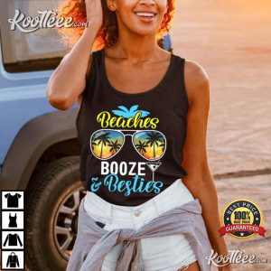 Girls Trip Women Men Vegas Hawaii Beaches Booze And Besties T Shirt 1