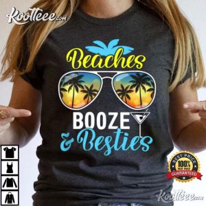 Girls Trip Women Men Vegas Hawaii Beaches Booze And Besties T Shirt 3
