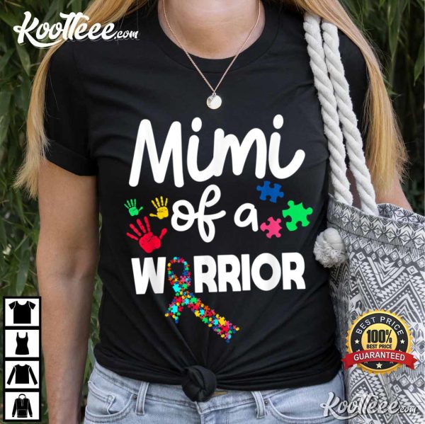 Mama Of A Warrior Autism Awareness T-Shirt