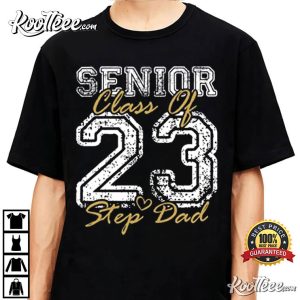 Proud Step Dad Cute Heart Graduate 2023 Vintage T-Shirt