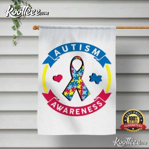 Autism Awareness Hope Love Unique Inspire Educate Puzzle Flag 3