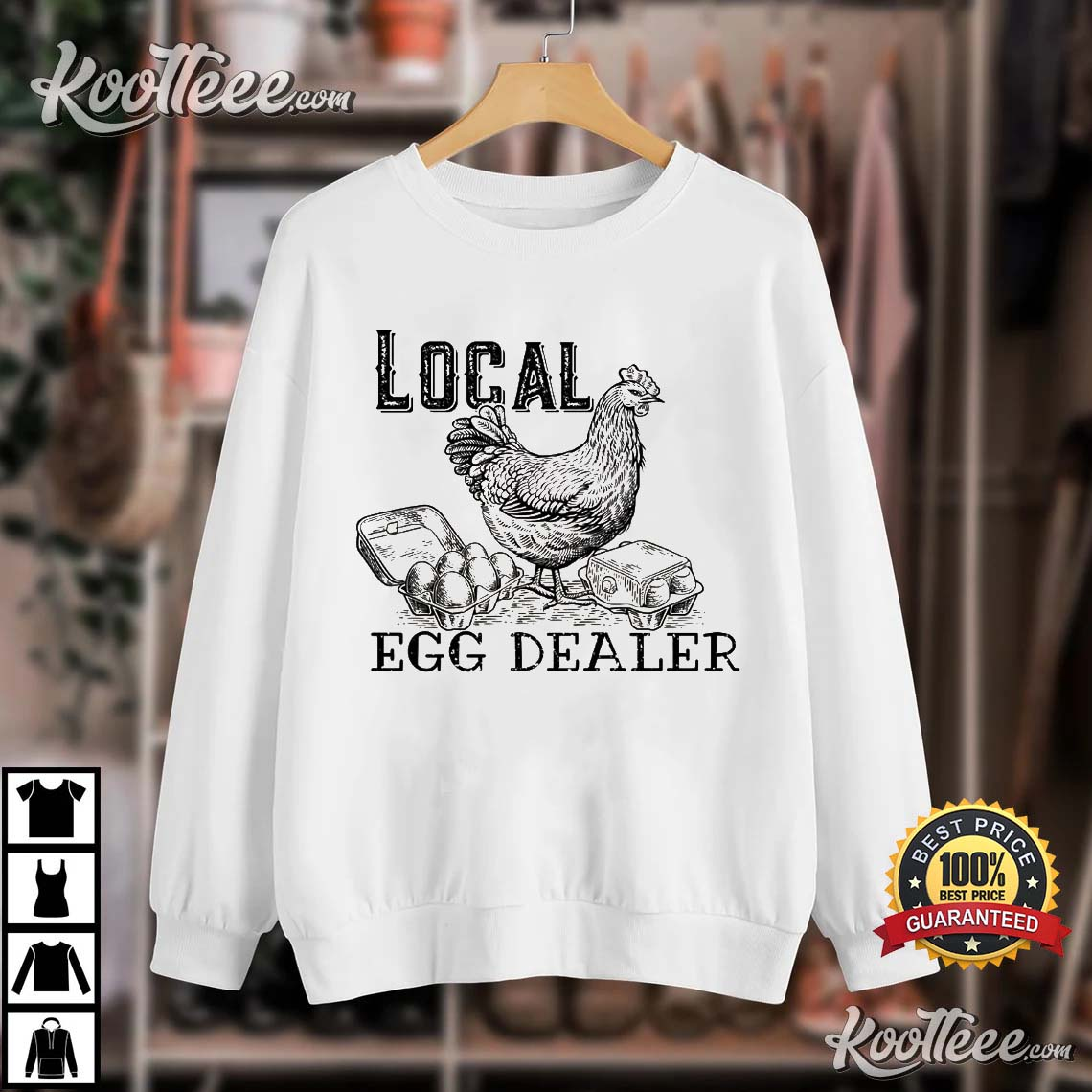 Local Egg Dealer Chicken Humor Farm T-Shirt