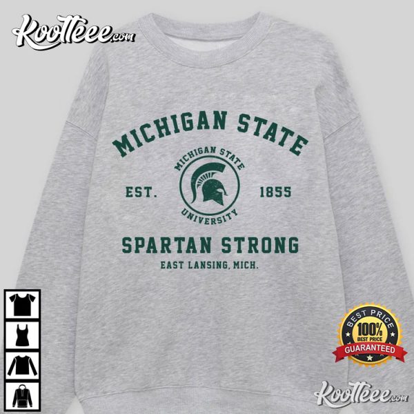 Michigan State Spartans Strong End Gun Violence T-Shirt #2
