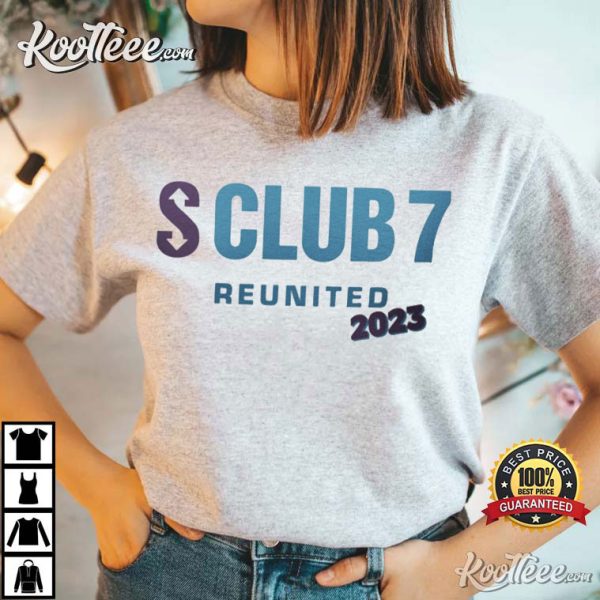 S Club 7 Reunited 2023 UK Tour T-Shirt