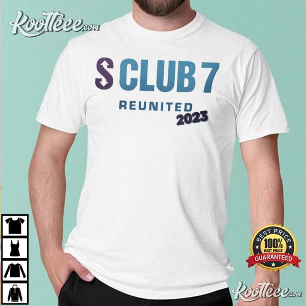 S Club 7 Reunited 2023 UK Tour T-Shirt