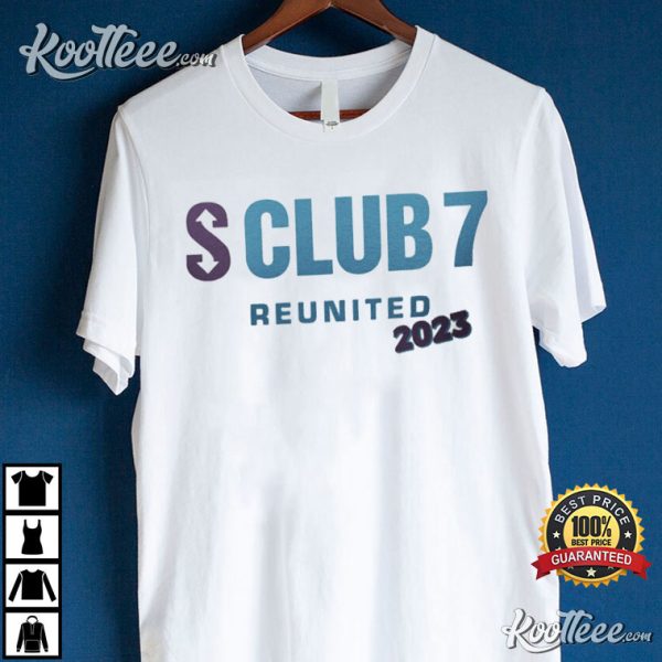 S Club 7 Reunited 2023 UK Tour T-Shirt