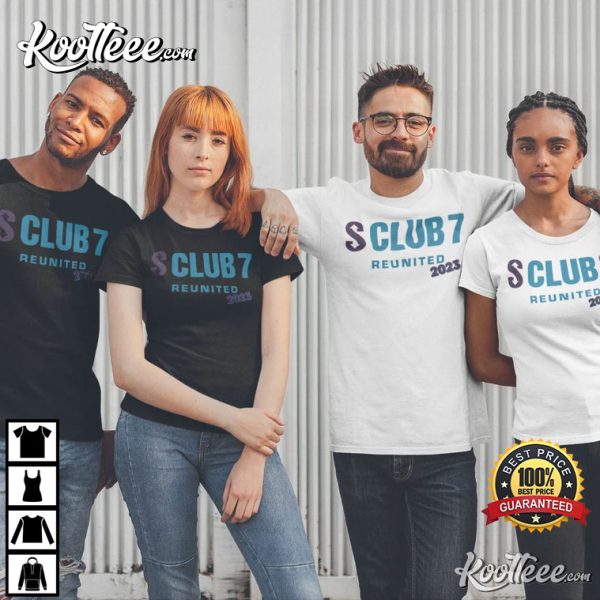 S Club 7 Reunited 2023 UK Tour T-Shirt