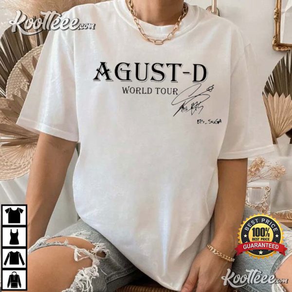 Agust D World Tour Suga Fan Gift Kpop T-Shirt #2