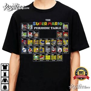 Nintendo Super Mario Periodic Table Of Characters T Shirt 1