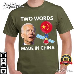 Chinese Spy Balloon Funny Surveillance Joe Biden T Shirt 1
