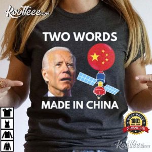 Chinese Spy Balloon Funny Surveillance Joe Biden T Shirt 2