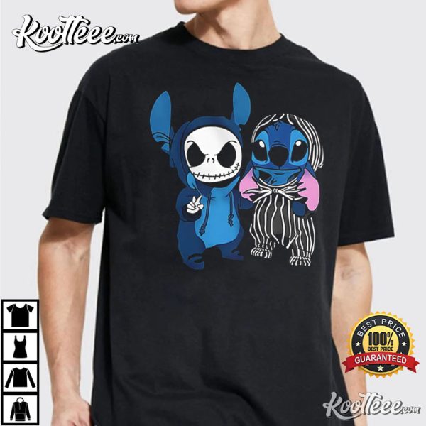 Stitch And Jack Skellington Costume T-Shirt