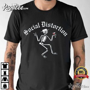 Official Social Distortion Skelly T Shirt 3
