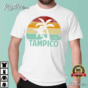 Tampico Mexico Vintage Retro Throwback Vacation Holiday T Shirt 1