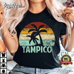 Tampico Mexico Vintage Retro Throwback Vacation Holiday T Shirt 2