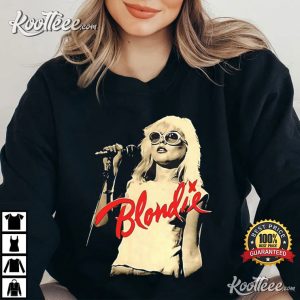 brushandfox Blondie Vintage Inspired Band T-Shirt | Custom Hand Painted Blondie Tee | Distressed Blondie Shirt | Band Tee | Fabric Paint | Band Shirt 