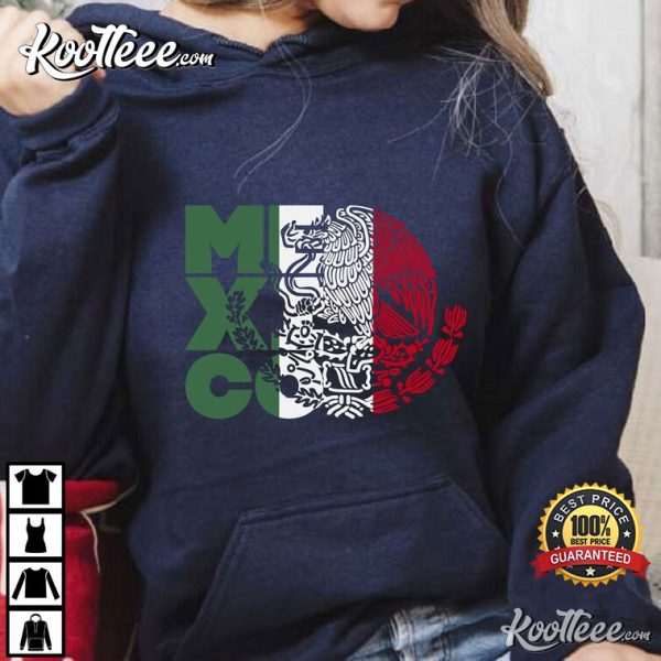 Proud Mexican Flag Bandera Mexicana Sudadera T-Shirt