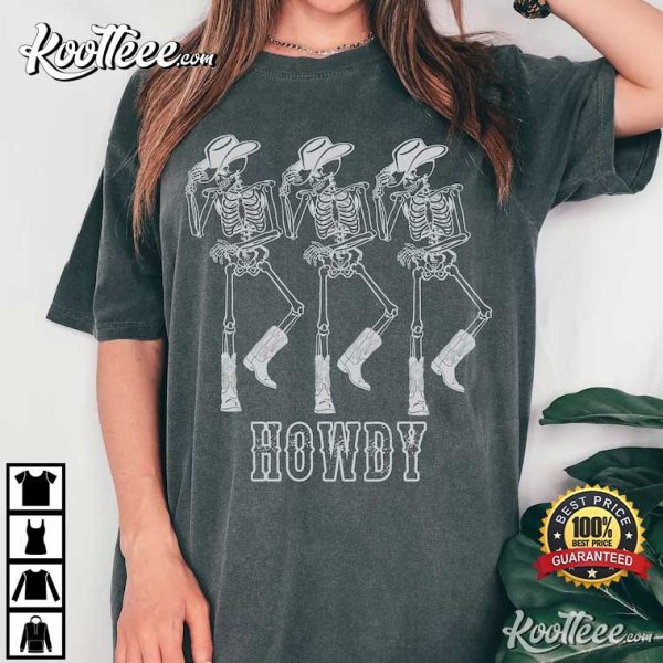 Howdy Cowboy, Dancing Skeleton Comfort Colors T-Shirt