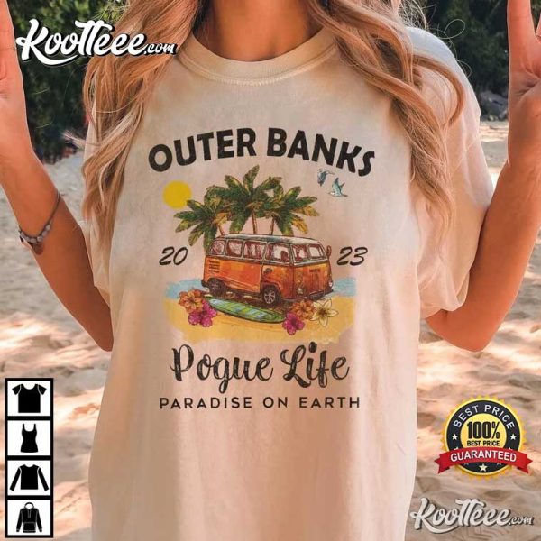 Vintage Outer Banks Paradise On Earth T-Shirt