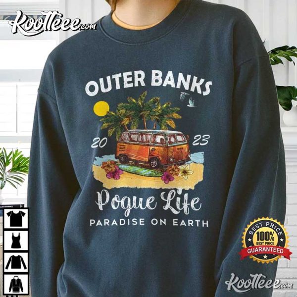 Vintage Outer Banks Paradise On Earth T-Shirt